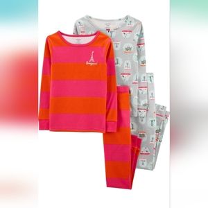 Girls 4pc Carters Pajamas